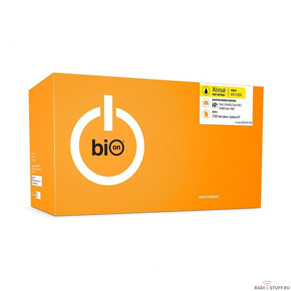 Bion CE412A Картридж для HP LaserJet Pro M351/M375/M451/M475 (2600  стр.), Желтый